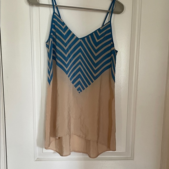 French Connection Silk Chevron Camisole - Picture 1 of 5